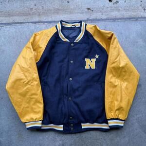 Vintage US Naval Academy Varsity bomber jacket Steve & berrys size XL dope style